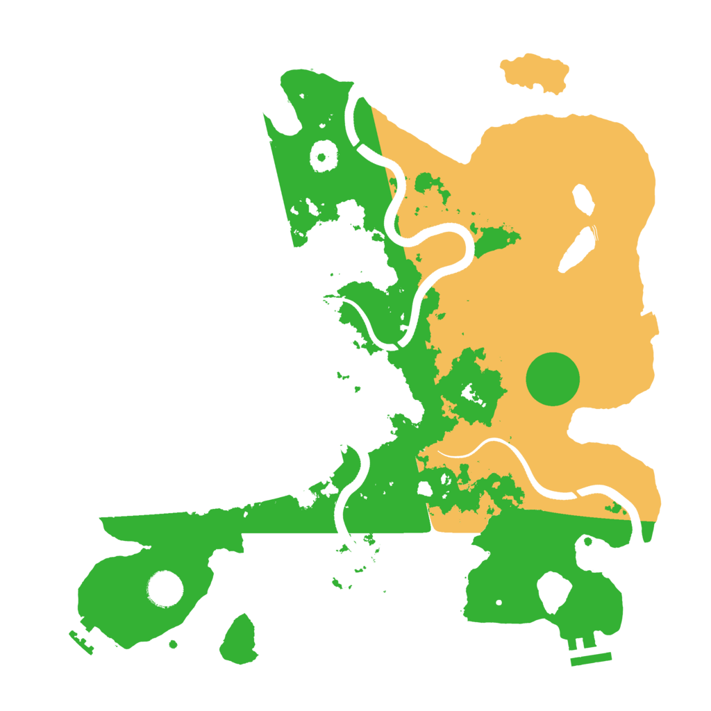 Biome Rust Map: Procedural Map, Size: 3500, Seed: 9123412