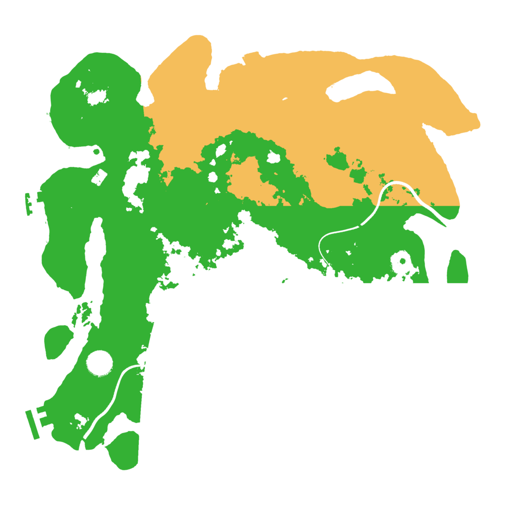 Biome Rust Map: Procedural Map, Size: 3500, Seed: 1430545840