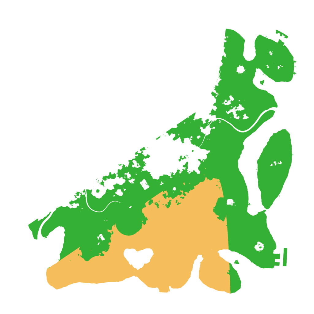 Biome Rust Map: Procedural Map, Size: 3500, Seed: 7687