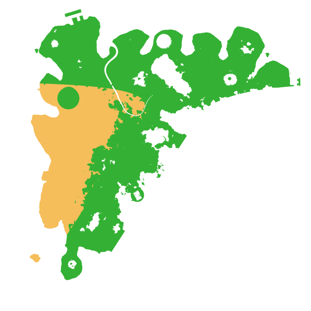 Biome Rust Map: Procedural Map, Size: 3750, Seed: 44