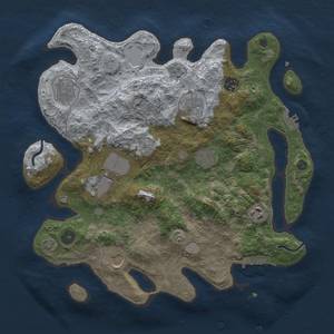 Thumbnail Rust Map: Procedural Map, Size: 3500, Seed: 323652840, 15 Monuments