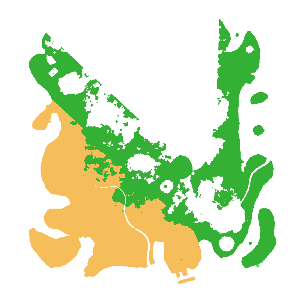 Biome Rust Map: Procedural Map, Size: 3500, Seed: 57404