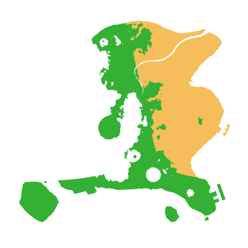 Biome Rust Map: Procedural Map, Size: 3000, Seed: 19231985