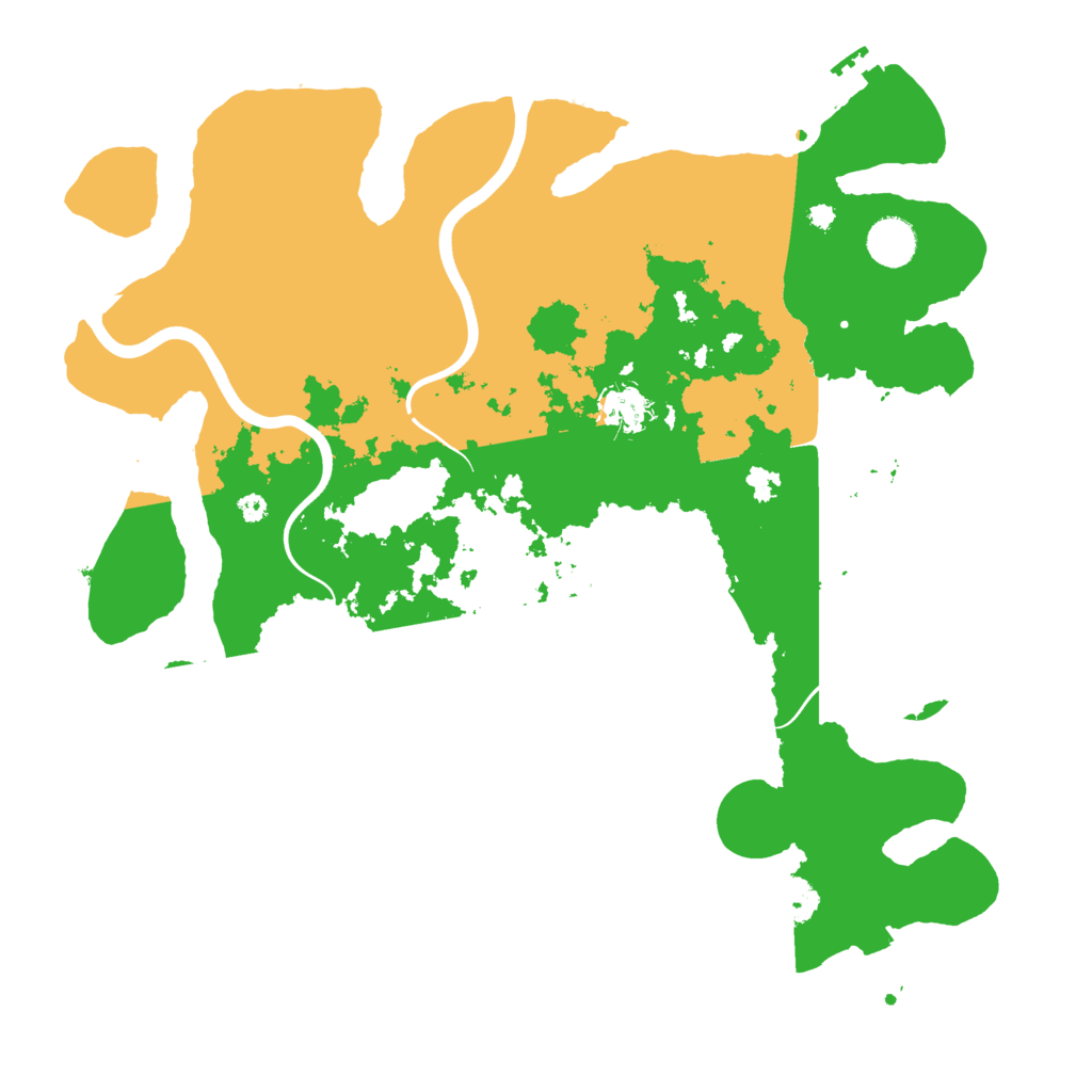 Biome Rust Map: Procedural Map, Size: 3900, Seed: 36710377