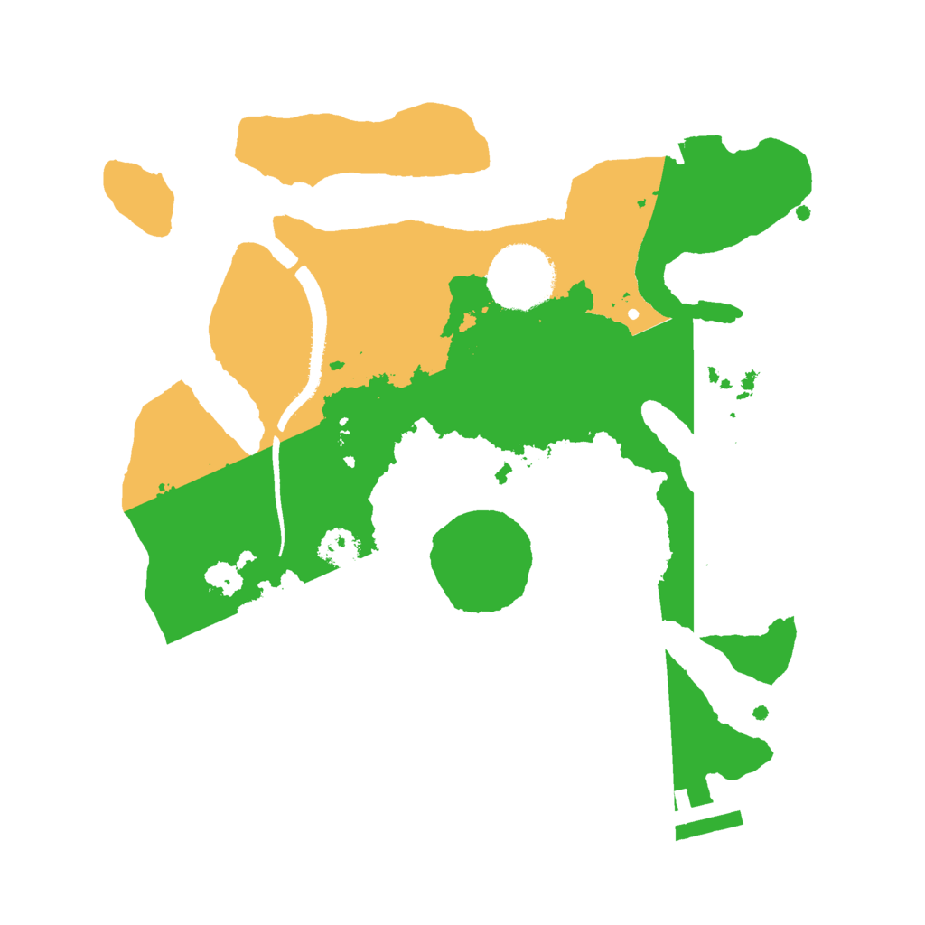 Biome Rust Map: Procedural Map, Size: 2500, Seed: 1270472914