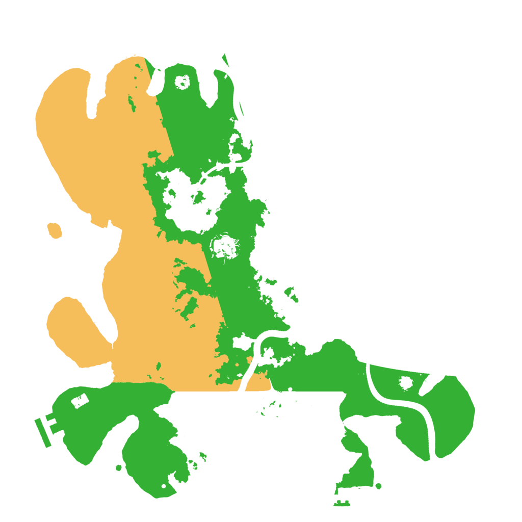 Biome Rust Map: Procedural Map, Size: 3500, Seed: 9762557