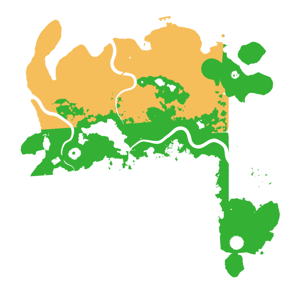 Biome Rust Map: Procedural Map, Size: 3900, Seed: 57334990