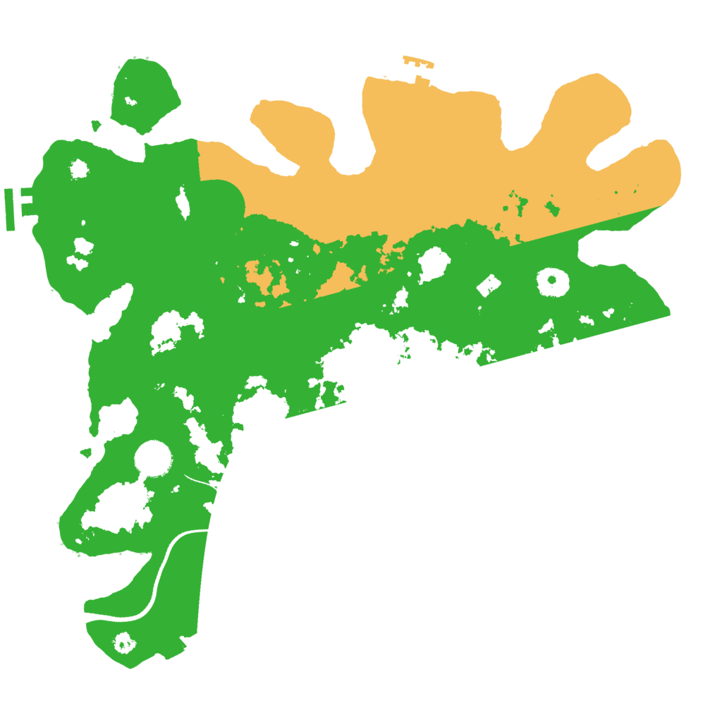 Biome Rust Map: Procedural Map, Size: 3450, Seed: 52590143