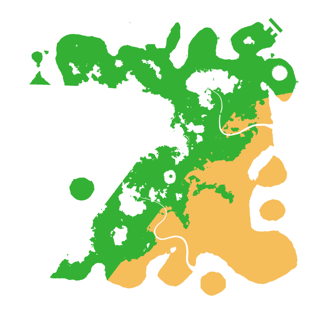 Biome Rust Map: Procedural Map, Size: 3700, Seed: 66945676