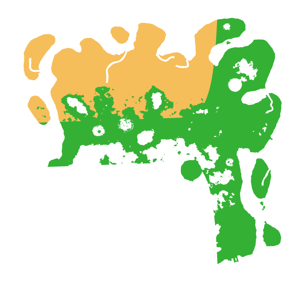 Biome Rust Map: Procedural Map, Size: 3900, Seed: 58772502