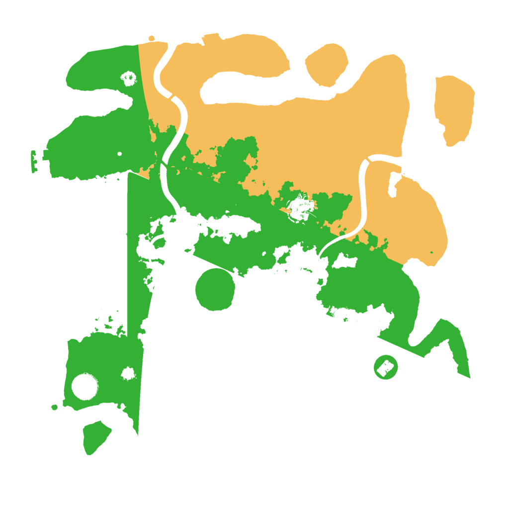 Biome Rust Map: Procedural Map, Size: 3450, Seed: 30480122