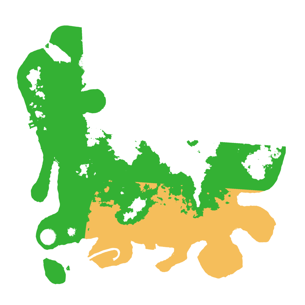 Biome Rust Map: Procedural Map, Size: 3400, Seed: 70399057