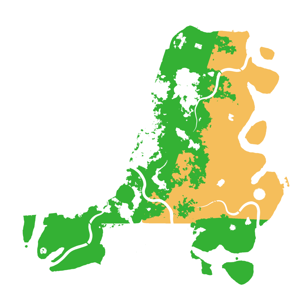 Biome Rust Map: Procedural Map, Size: 4500, Seed: 444555666