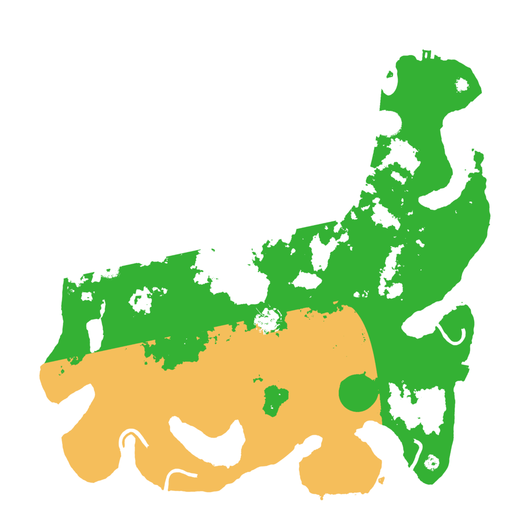 Biome Rust Map: Procedural Map, Size: 3700, Seed: 19761601