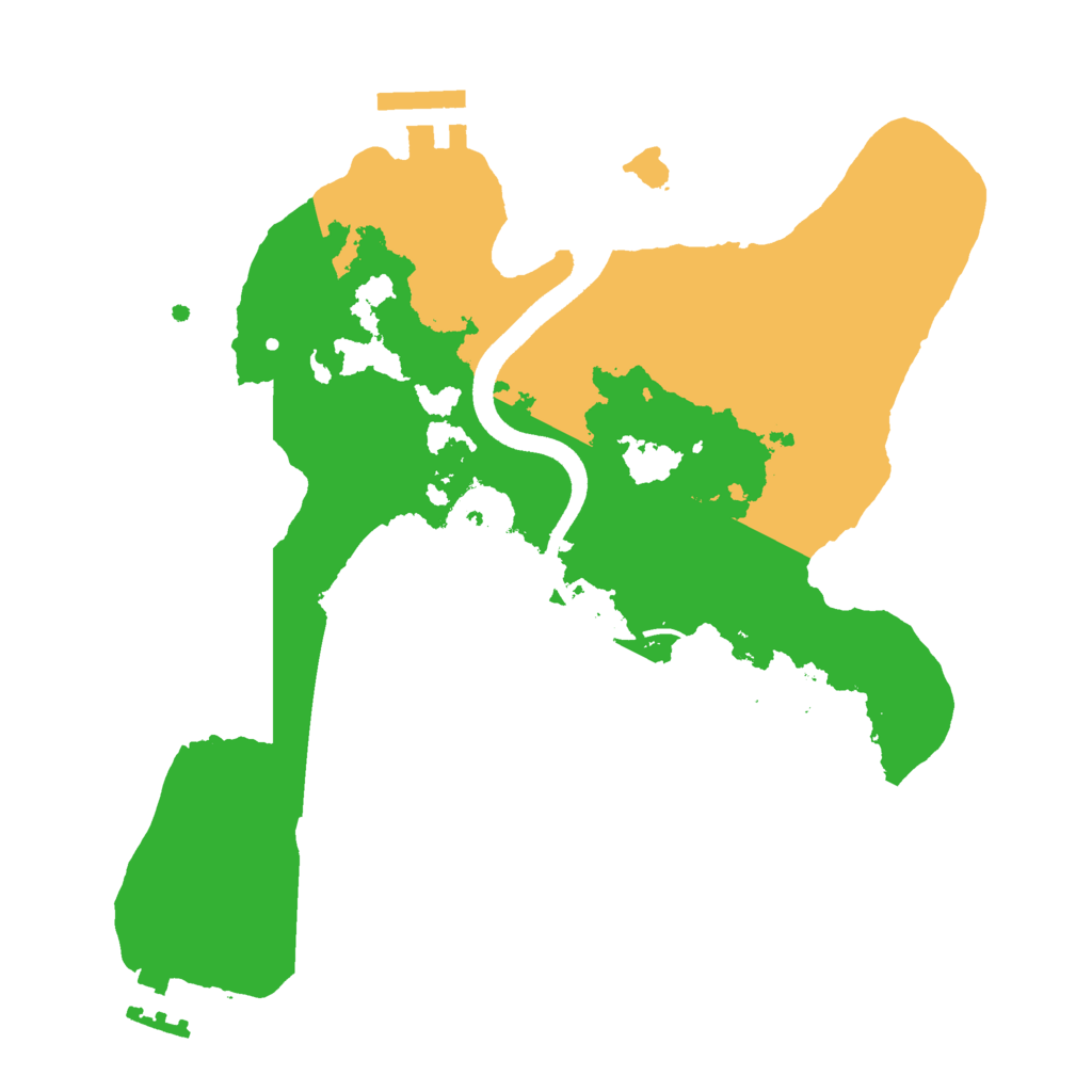 Biome Rust Map: Procedural Map, Size: 2500, Seed: 774982025