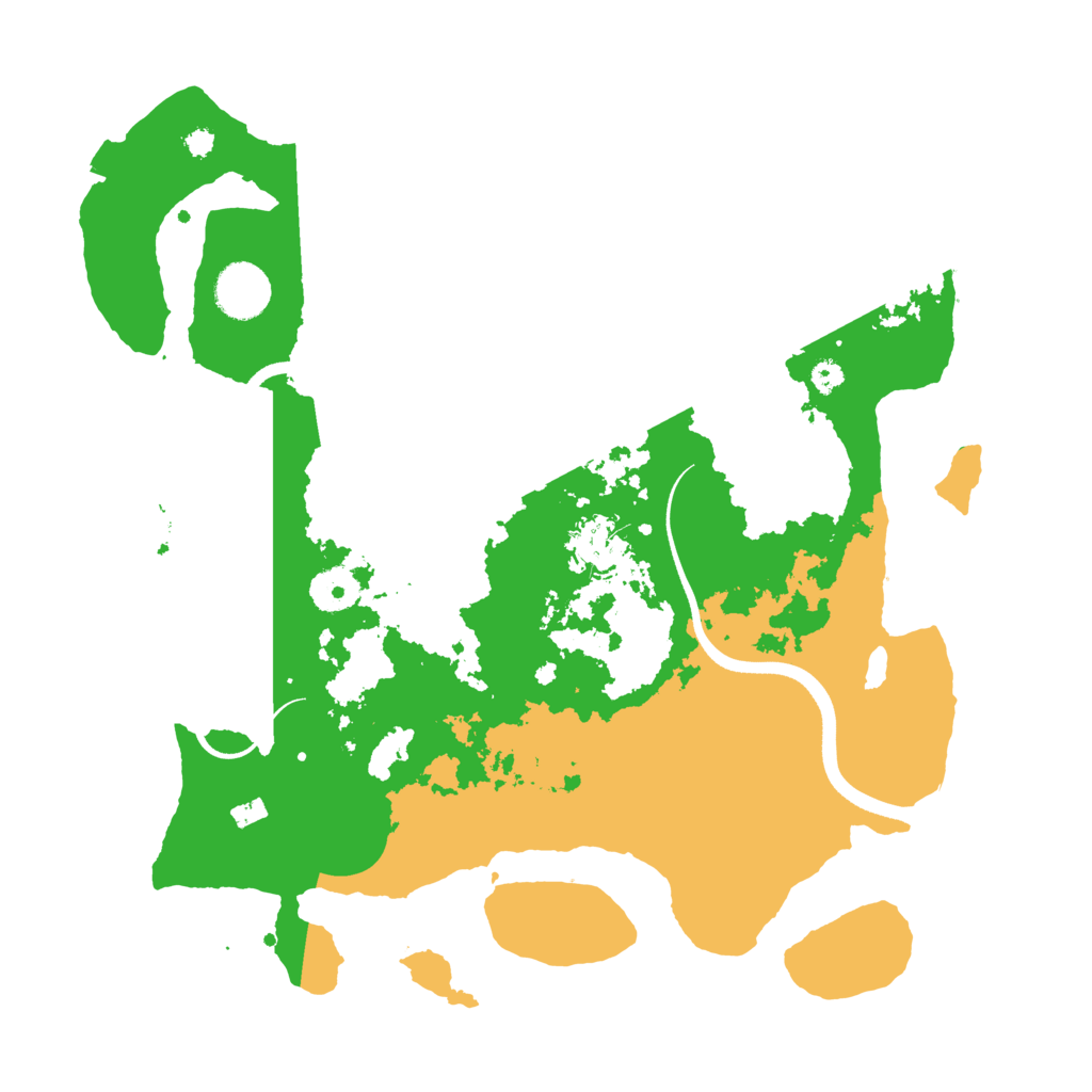 Biome Rust Map: Procedural Map, Size: 3500, Seed: 25745097