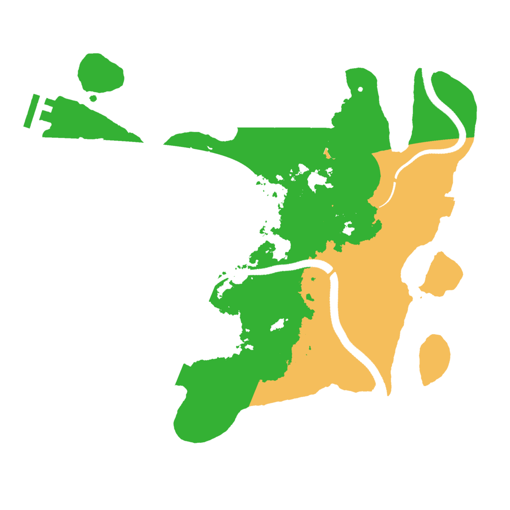 Biome Rust Map: Procedural Map, Size: 3000, Seed: 21177