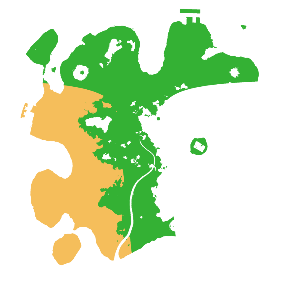 Biome Rust Map: Procedural Map, Size: 3000, Seed: 2921745