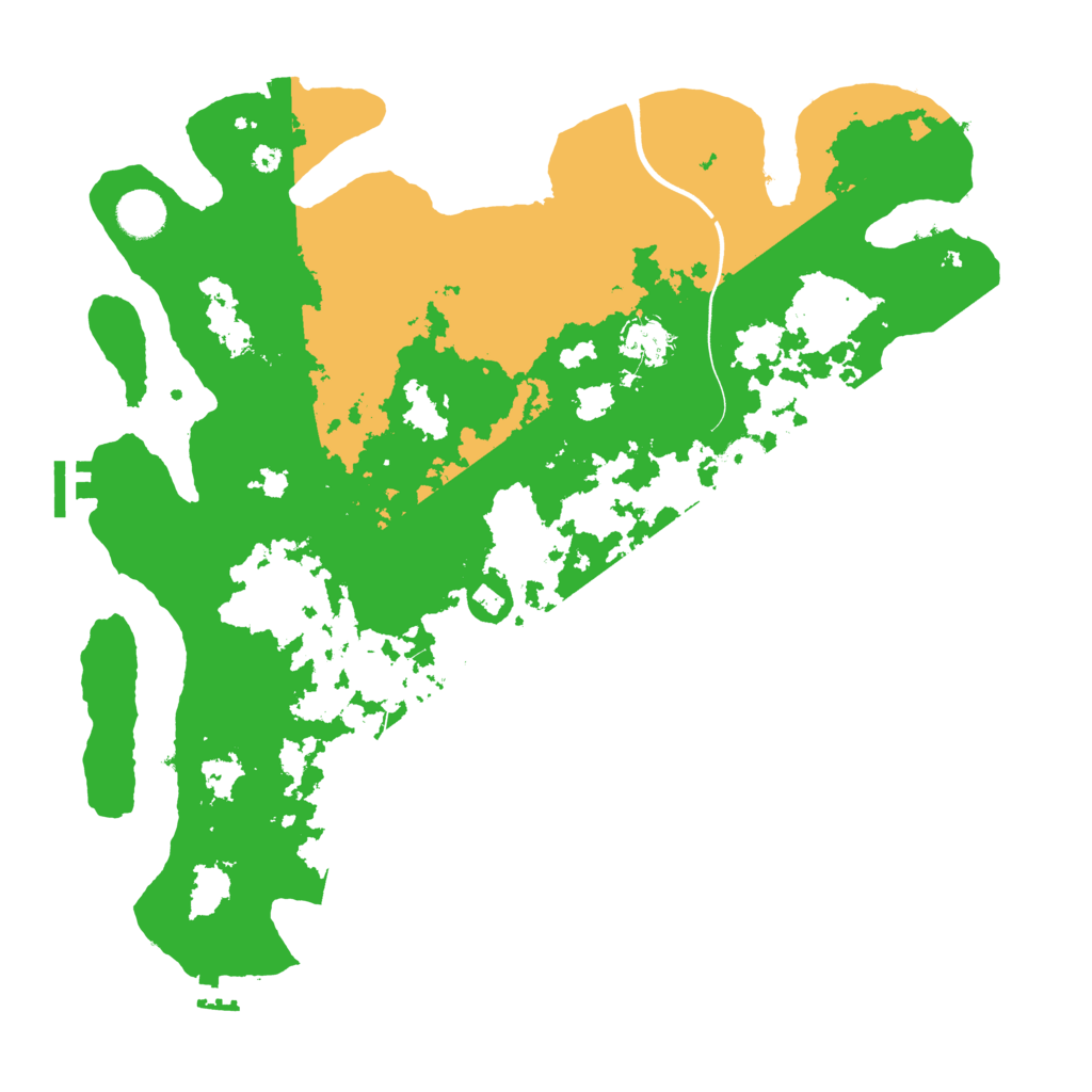 Biome Rust Map: Procedural Map, Size: 3900, Seed: 46353305