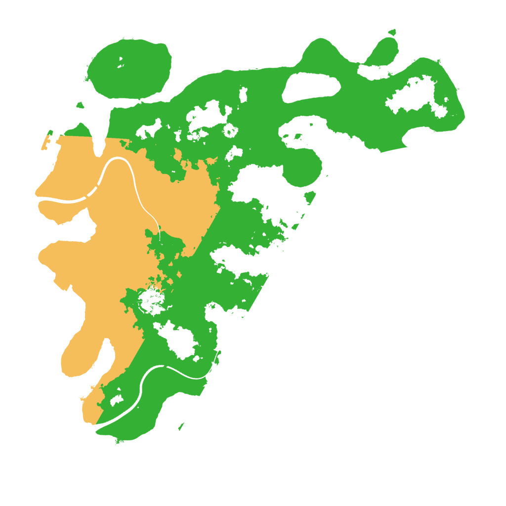 Biome Rust Map: Procedural Map, Size: 3550, Seed: 36556245