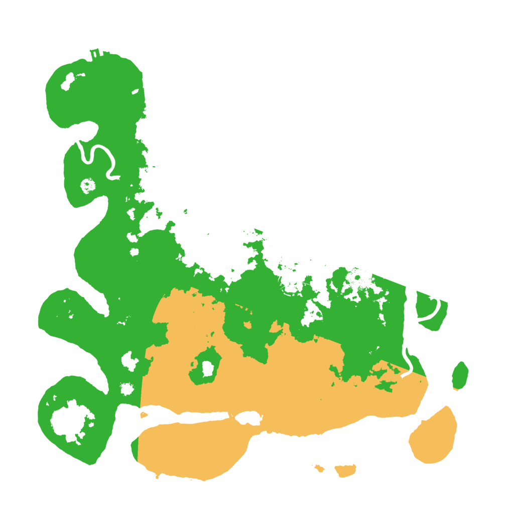 Biome Rust Map: Procedural Map, Size: 3600, Seed: 11828532