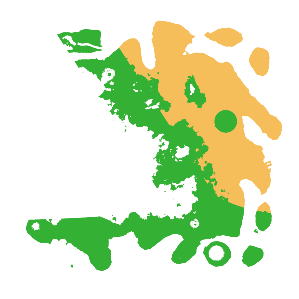 Biome Rust Map: Procedural Map, Size: 3500, Seed: 80965942