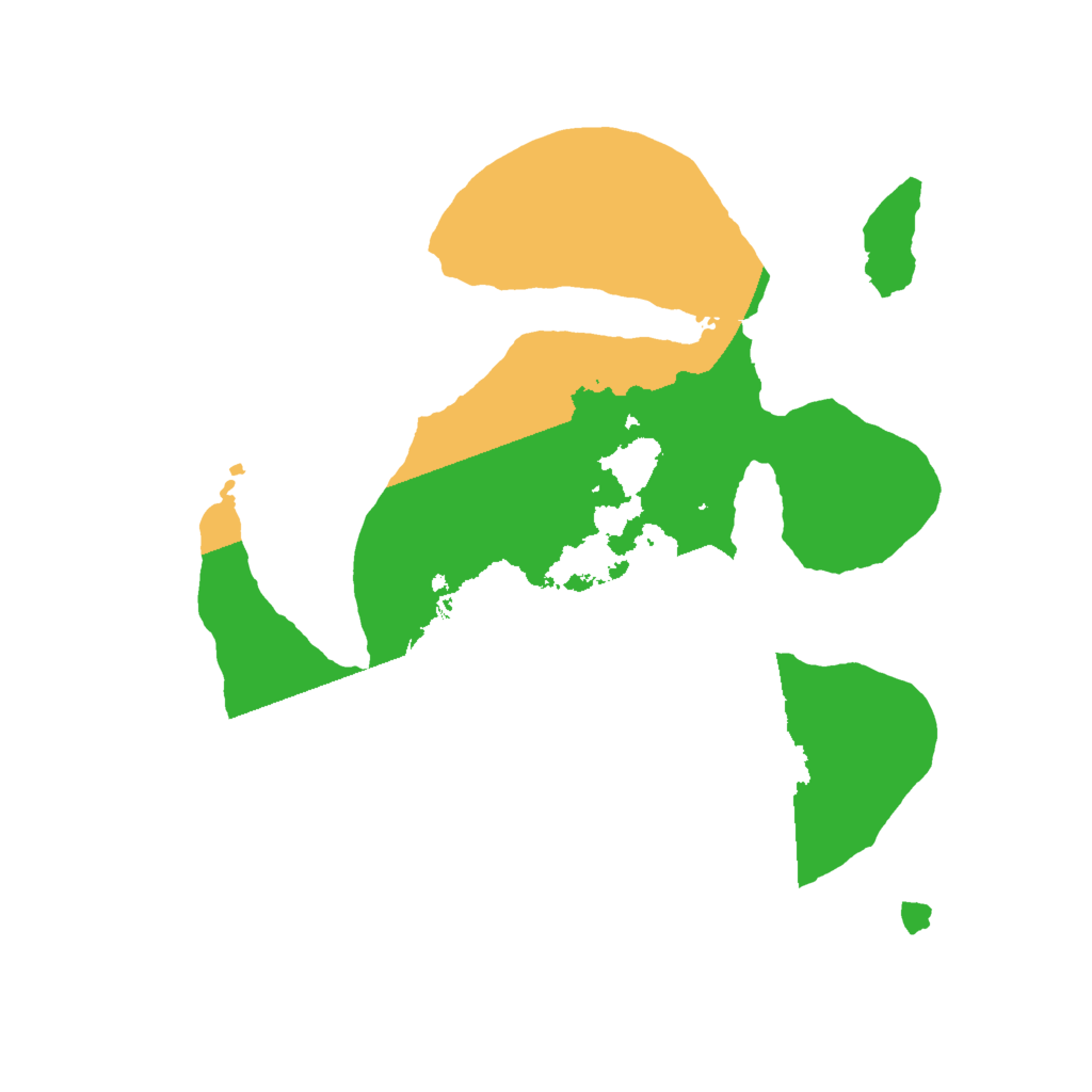 Biome Rust Map: Barren, Size: 2000, Seed: 7344