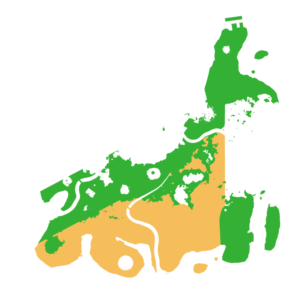Biome Rust Map: Procedural Map, Size: 3550, Seed: 75518569
