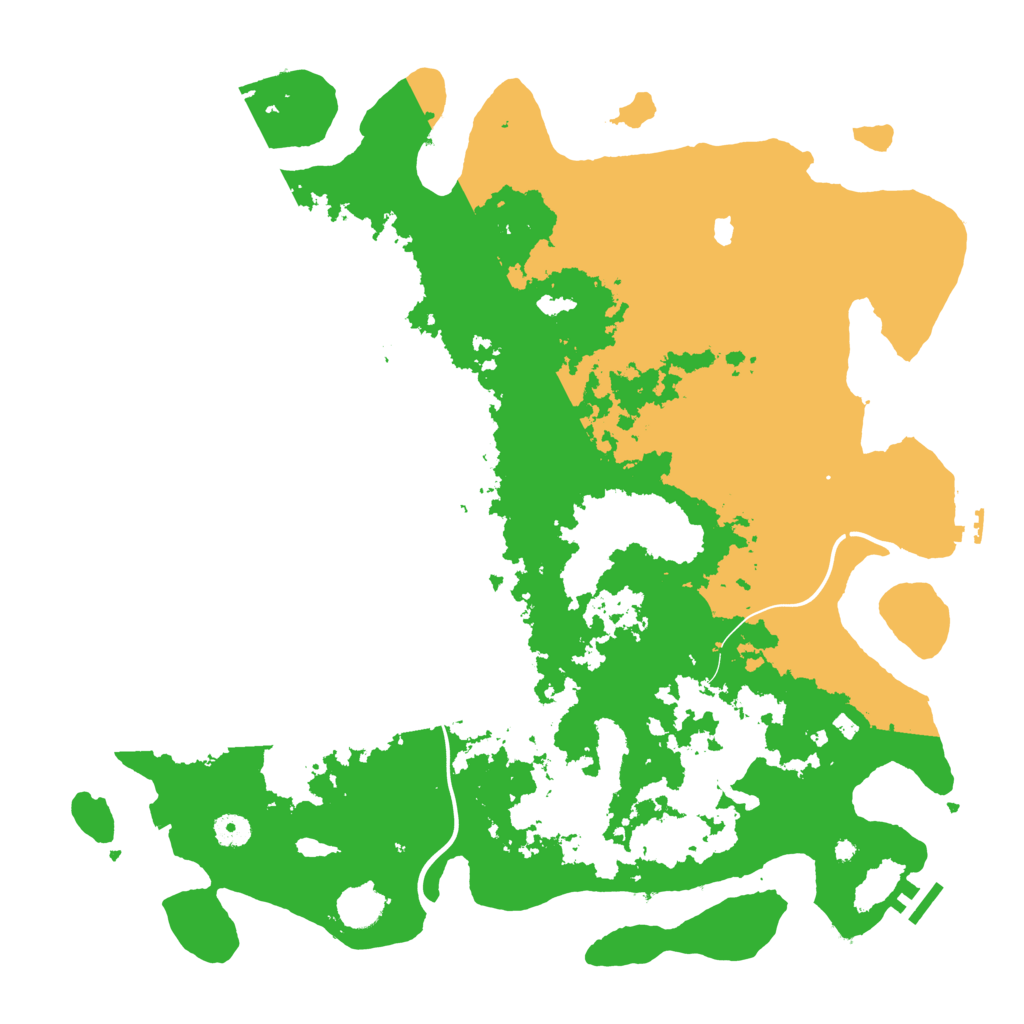 Biome Rust Map: Procedural Map, Size: 4400, Seed: 80663917