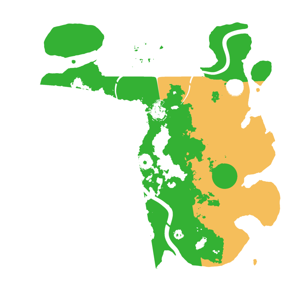 Biome Rust Map: Procedural Map, Size: 3200, Seed: 155482