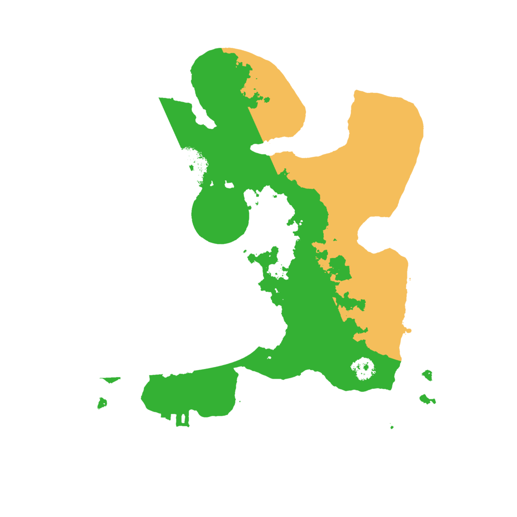 Biome Rust Map: Procedural Map, Size: 2400, Seed: 836429099