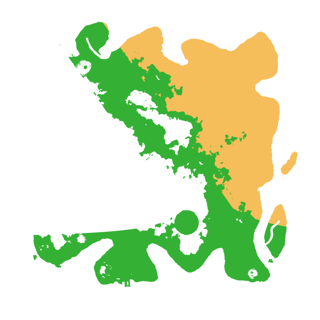 Biome Rust Map: Procedural Map, Size: 3500, Seed: 51255