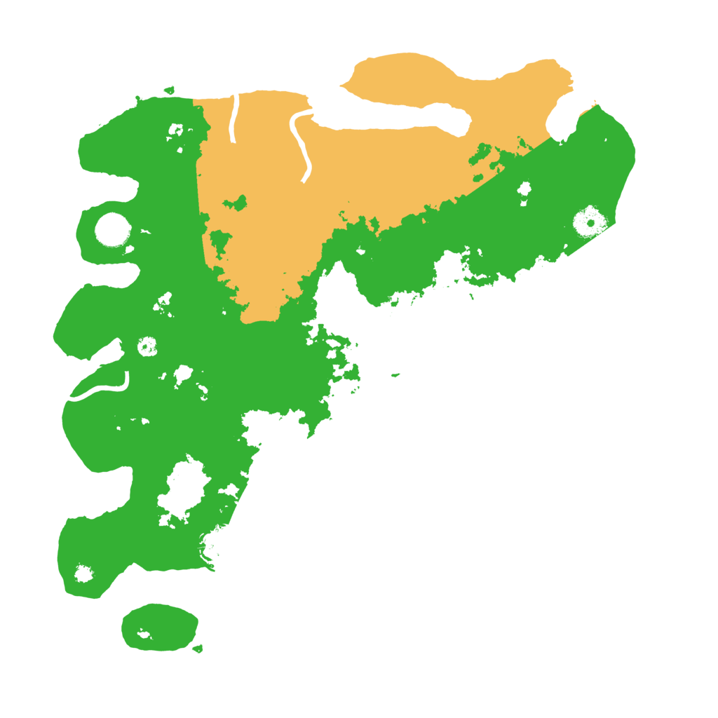 Biome Rust Map: Procedural Map, Size: 3700, Seed: 22334110