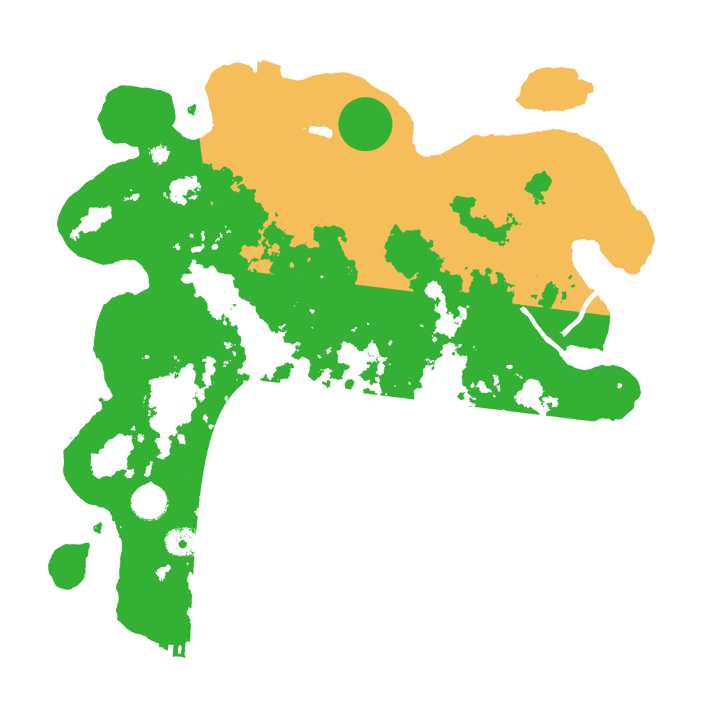 Biome Rust Map: Procedural Map, Size: 3500, Seed: 321