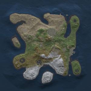 Thumbnail Rust Map: Procedural Map, Size: 2500, Seed: 89984875, 10 Monuments