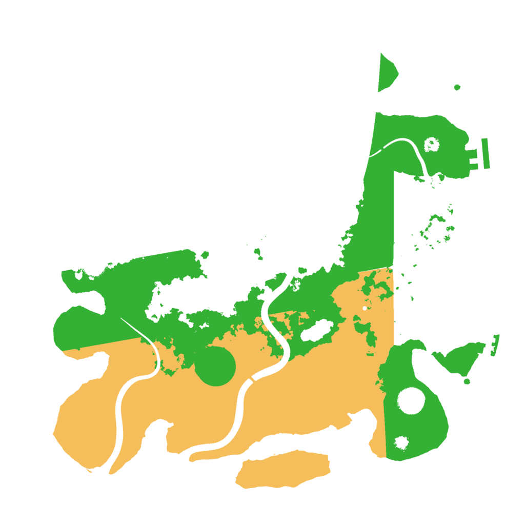 Biome Rust Map: Procedural Map, Size: 3500, Seed: 263211