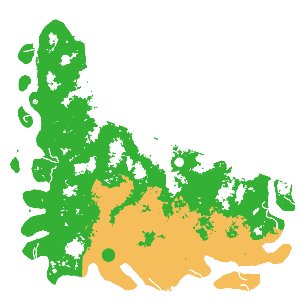 Biome Rust Map: Procedural Map, Size: 6000, Seed: 998667223