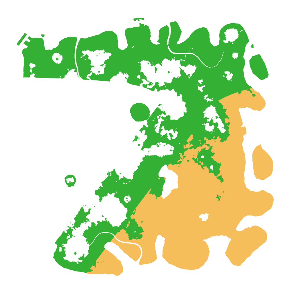Biome Rust Map: Procedural Map, Size: 4250, Seed: 123454678