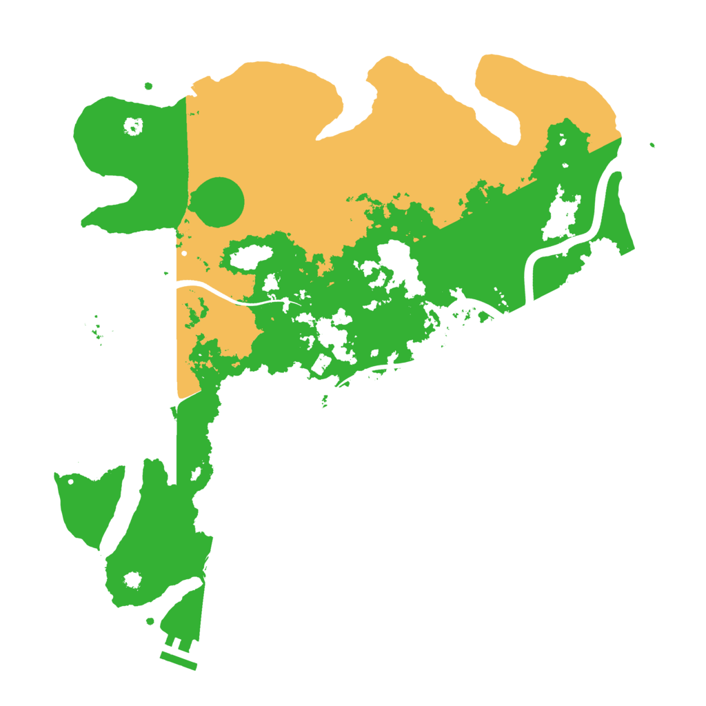 Biome Rust Map: Procedural Map, Size: 3750, Seed: 88207060