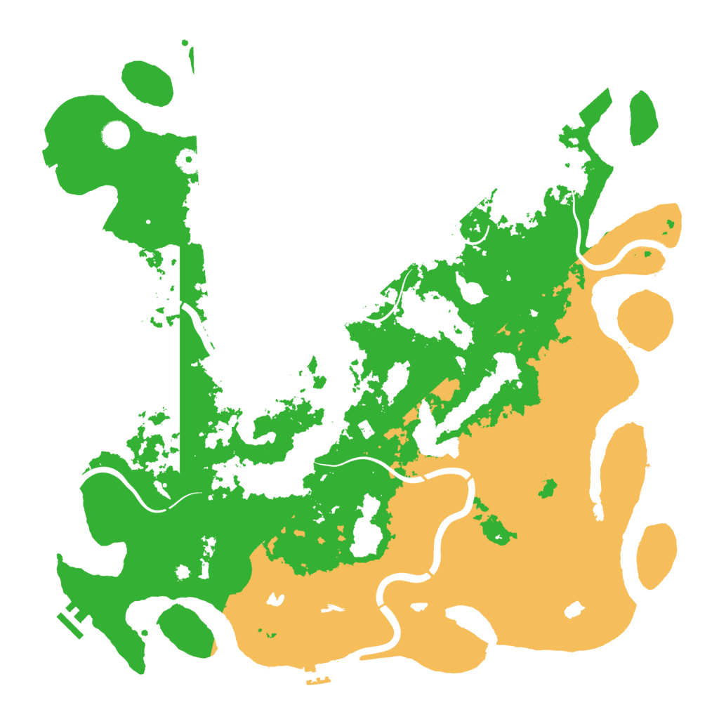 Biome Rust Map: Procedural Map, Size: 4500, Seed: 3444299