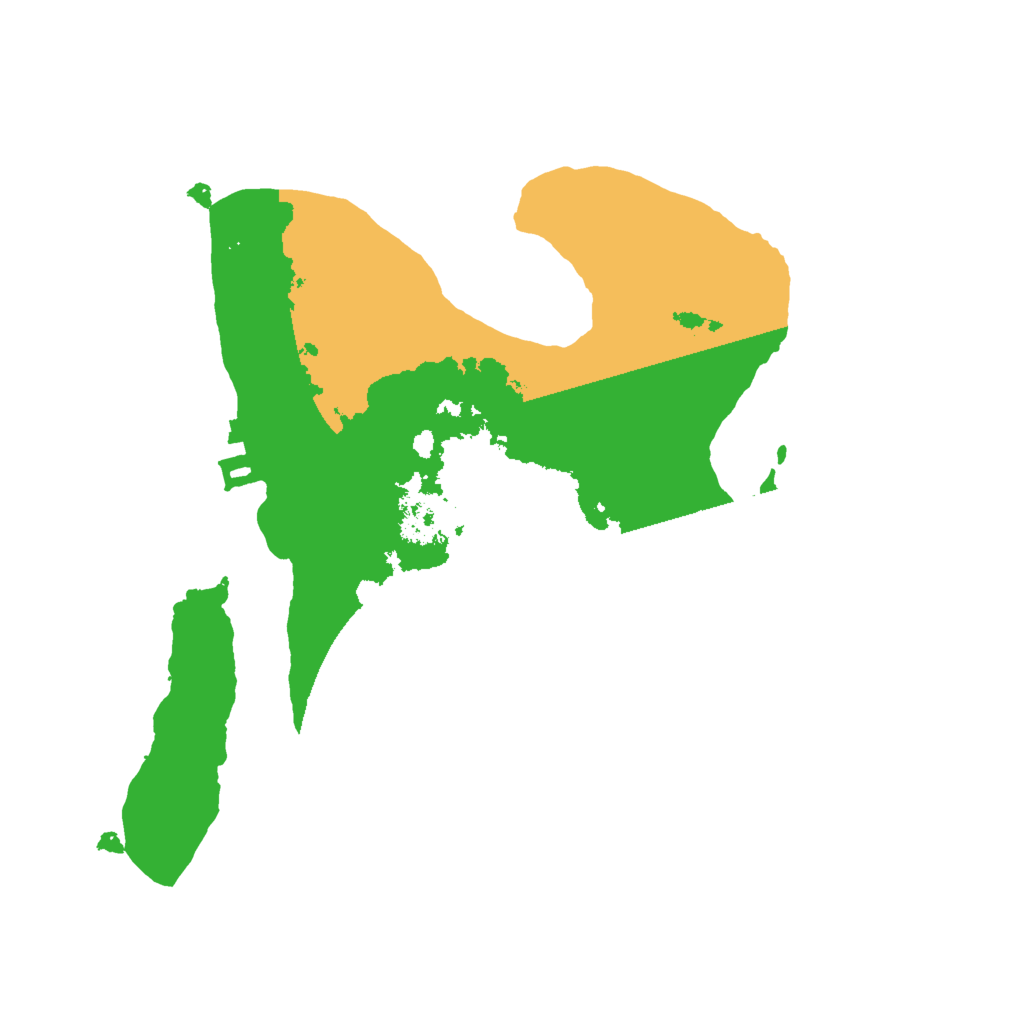 Biome Rust Map: Procedural Map, Size: 2000, Seed: 12568