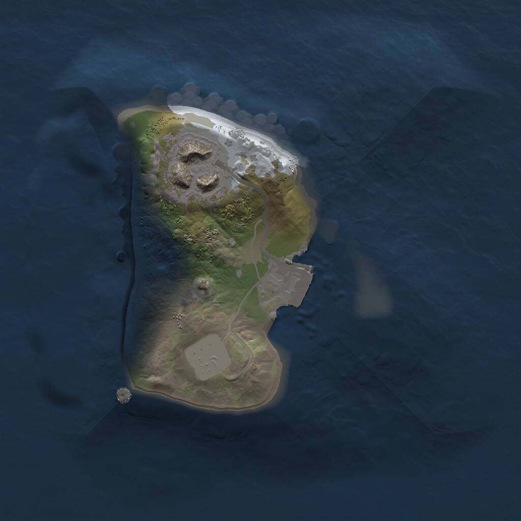 Rust Map: Procedural Map, Size: 1400, Seed: 69, 2 Monuments