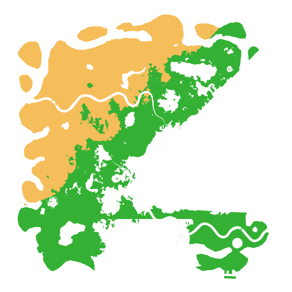 Biome Rust Map: Procedural Map, Size: 5000, Seed: 1795253832
