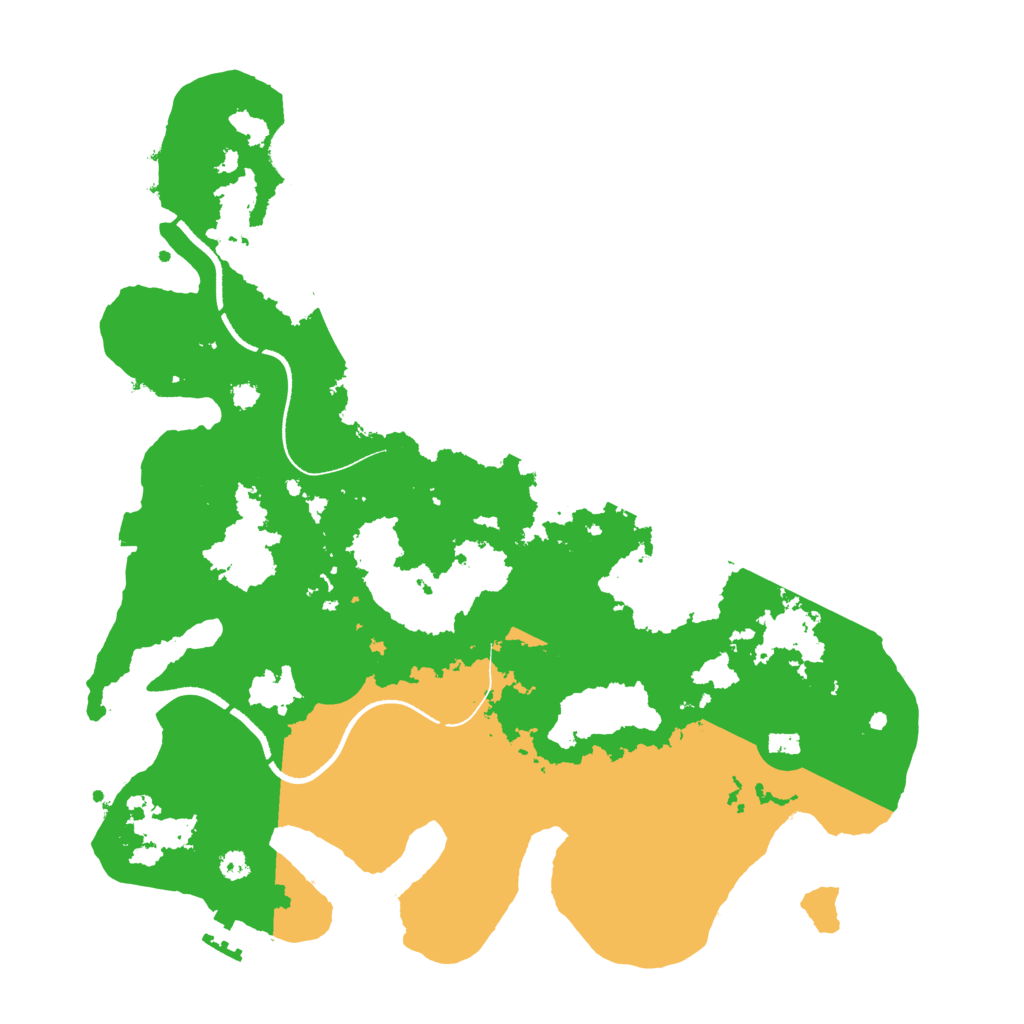 Biome Rust Map: Procedural Map, Size: 3500, Seed: 62334444