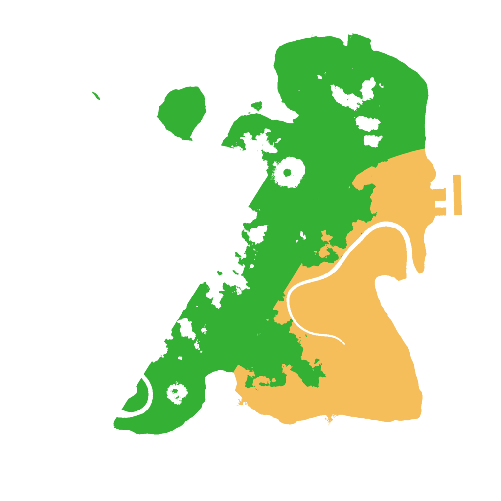 Biome Rust Map: Procedural Map, Size: 2500, Seed: 25090