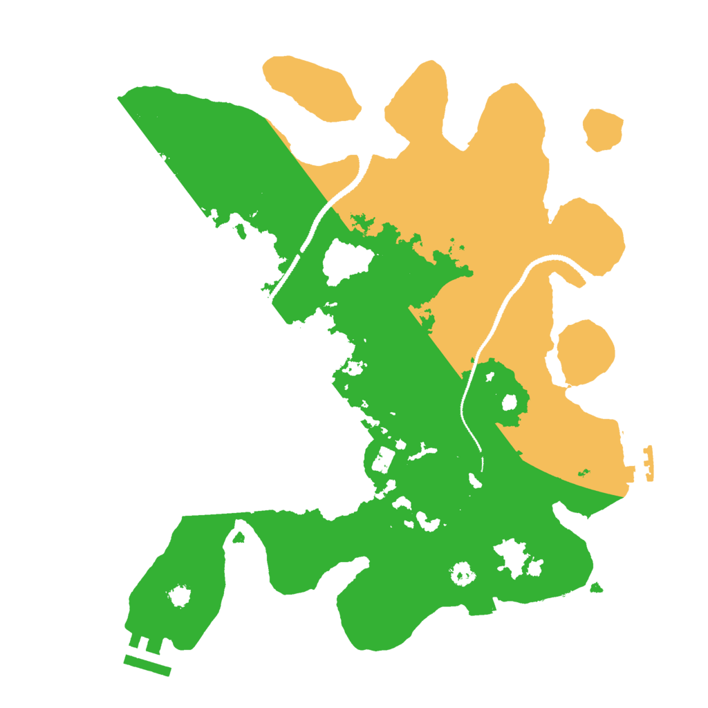 Biome Rust Map: Procedural Map, Size: 3000, Seed: 24627