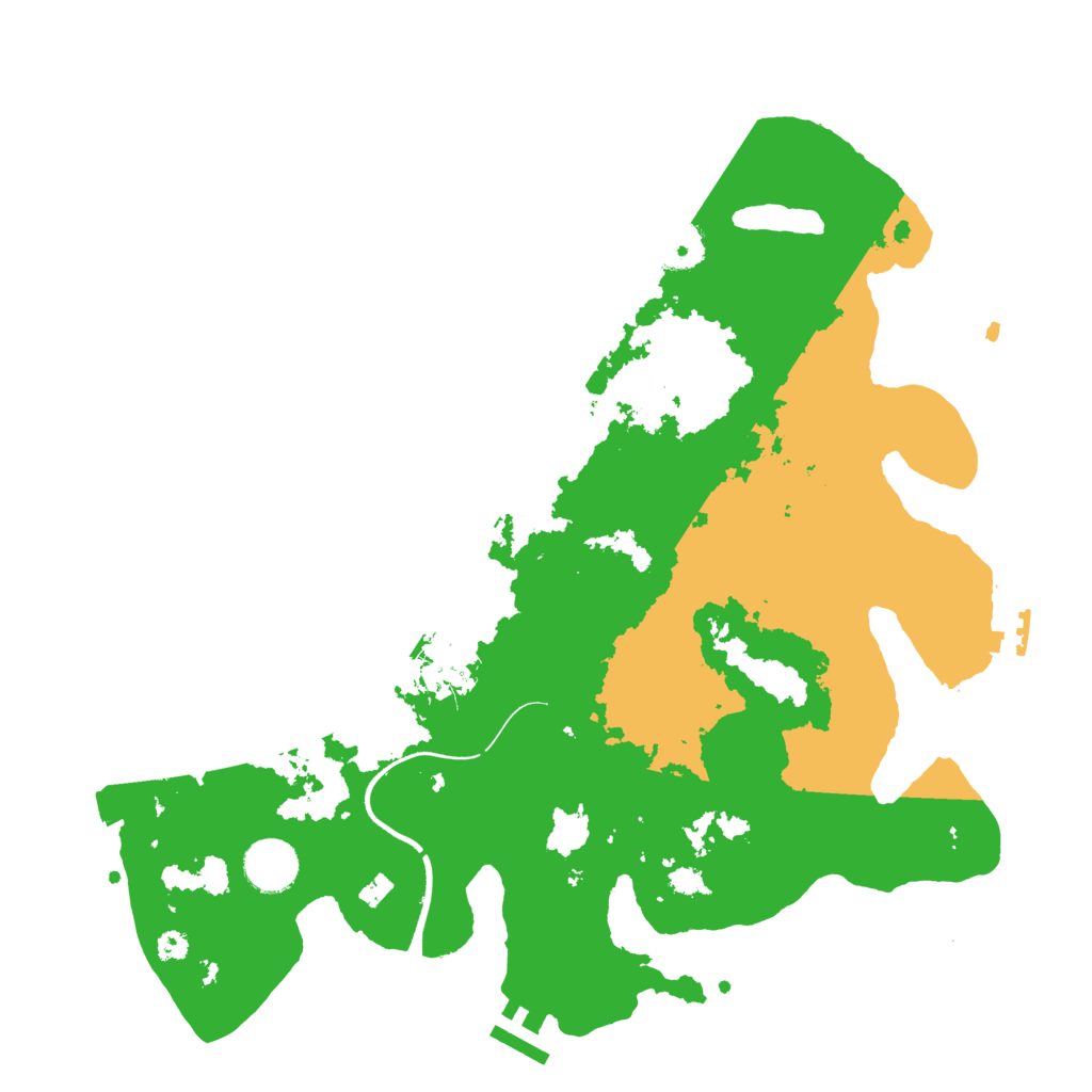 Biome Rust Map: Procedural Map, Size: 3550, Seed: 41541666
