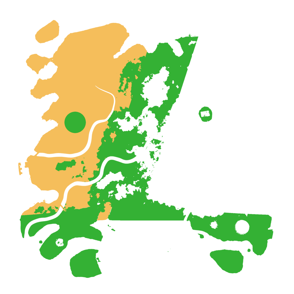 Biome Rust Map: Procedural Map, Size: 3650, Seed: 48489511