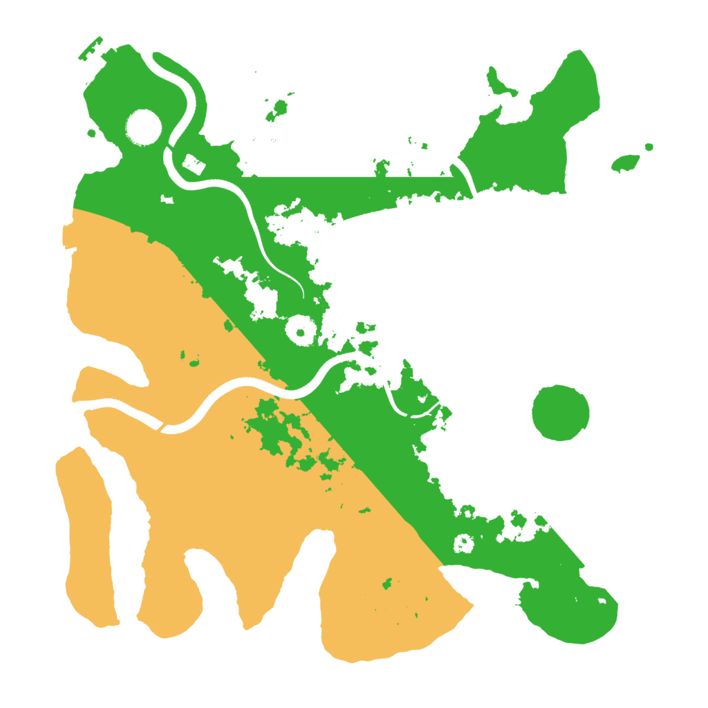 Biome Rust Map: Procedural Map, Size: 3500, Seed: 775717