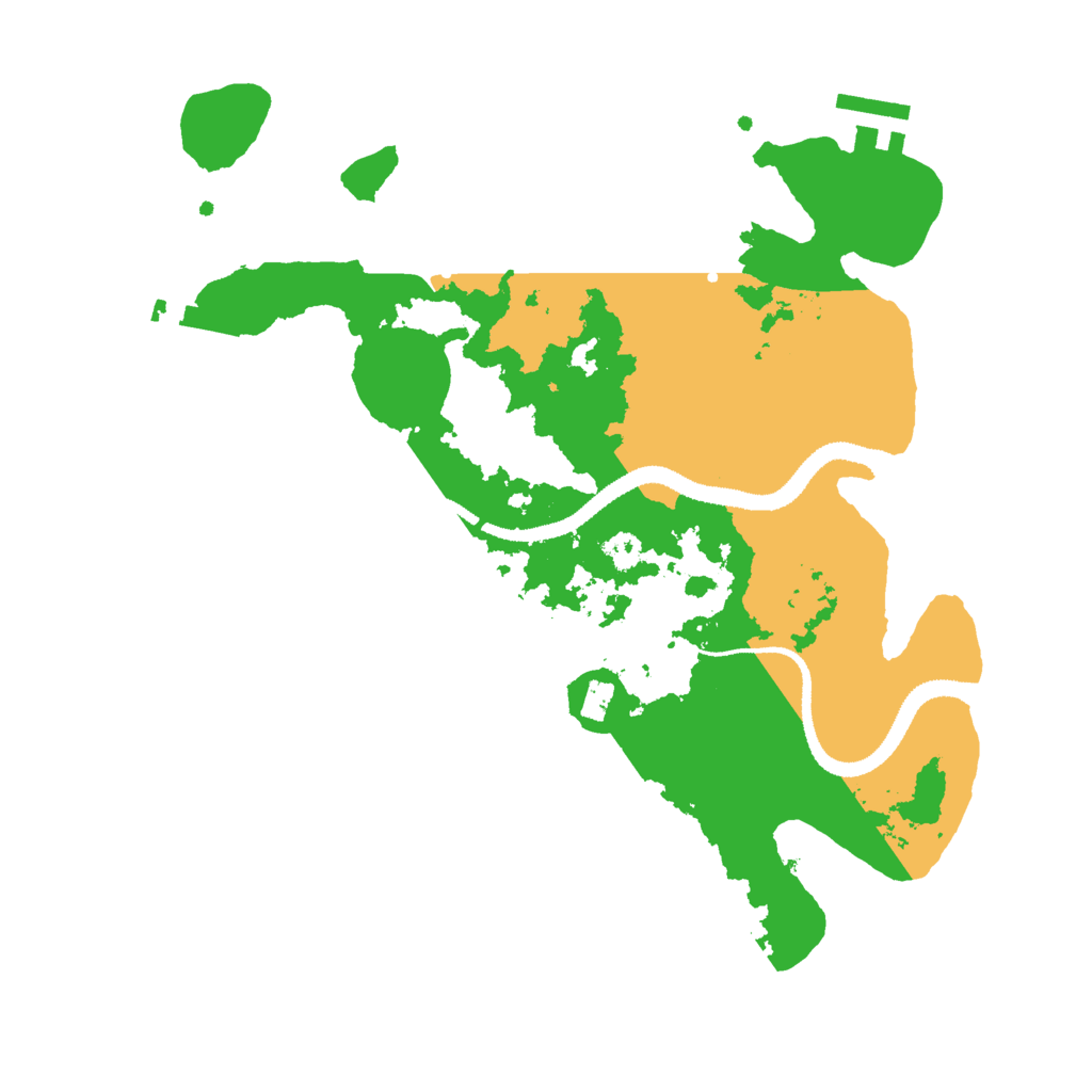 Biome Rust Map: Procedural Map, Size: 3000, Seed: 10318